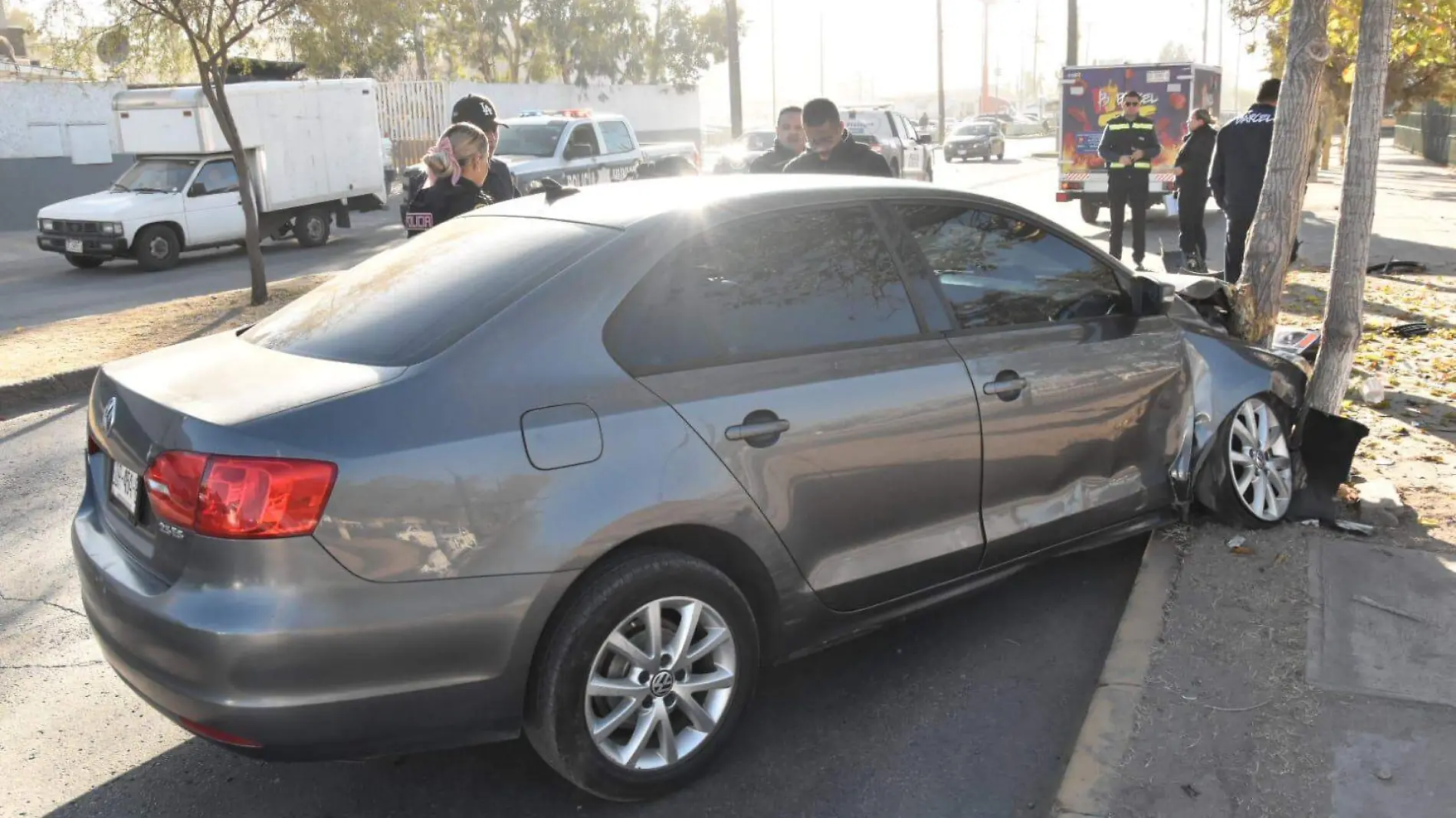 Choque vial en Rincones de San Andrés 